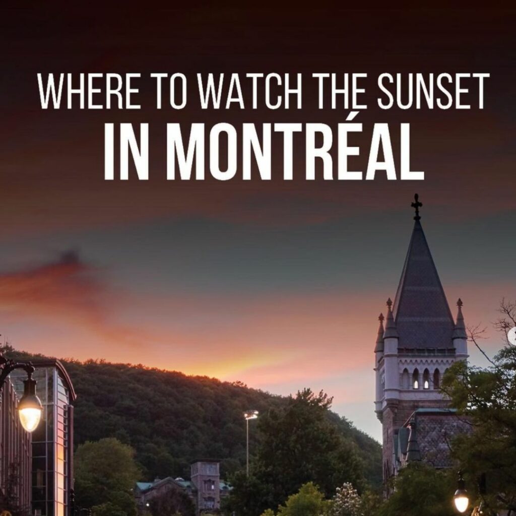 5 endroits pour regarder le coucher de soleil par @montrealtravelers