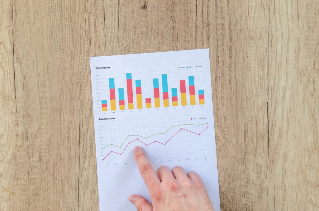 feuille graphique avec doift