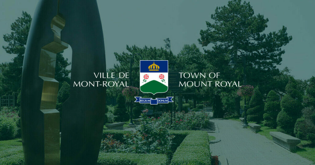 ville mont-royal parc avec logo de la ville
