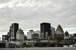 montreal downtown view